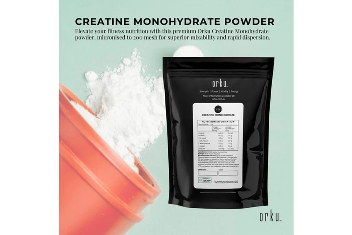 Creatine Monohydrate Powder - 200 Mesh Micronised | 99.9% Purity