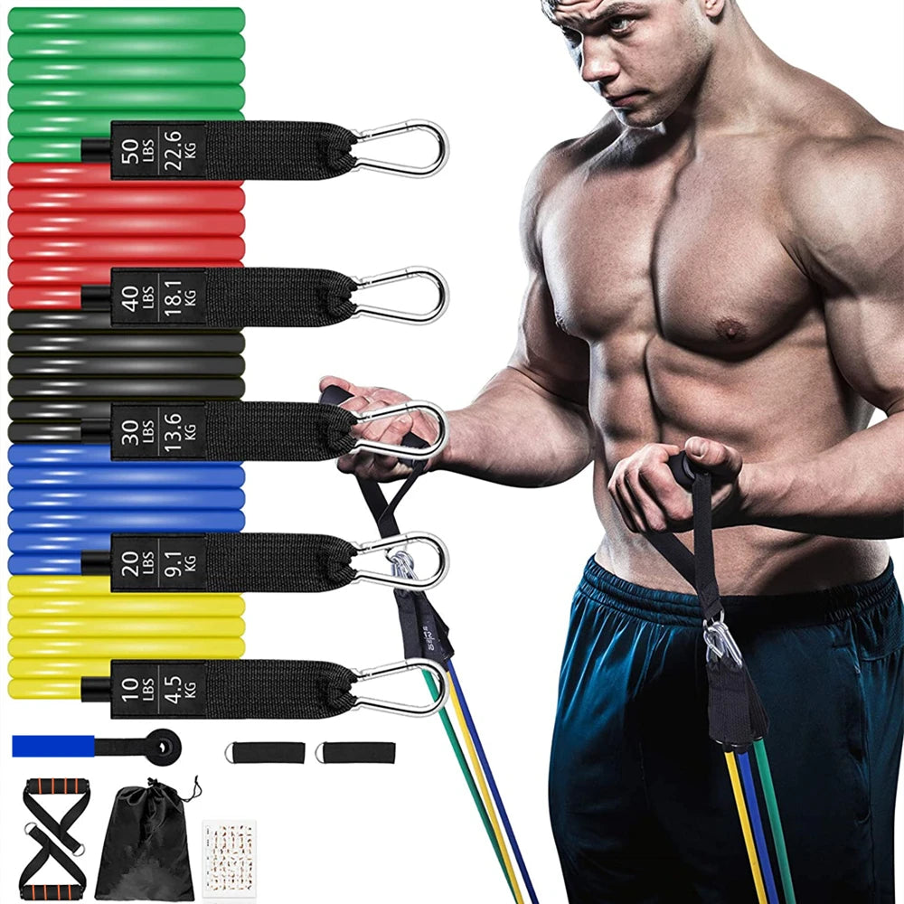 FlexForce Resistance Band Set — Full Body Workout Kit