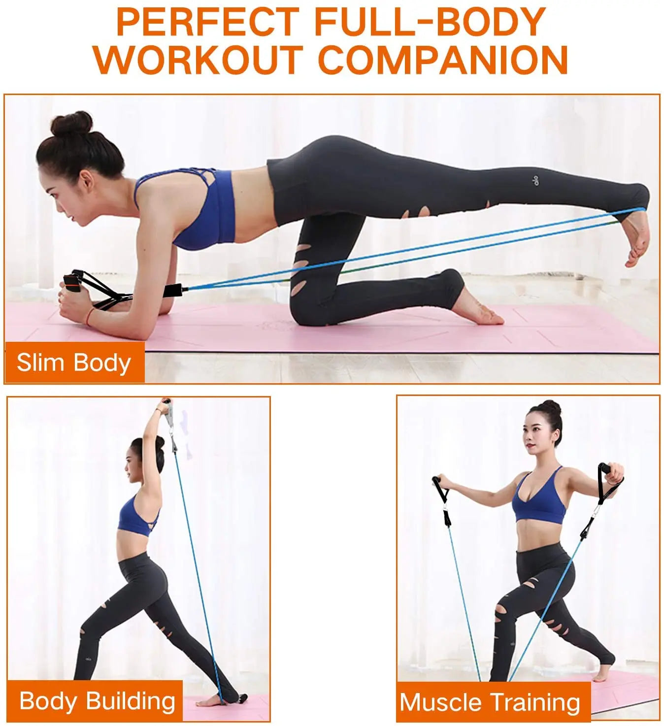 FlexForce Resistance Band Set — Full Body Workout Kit