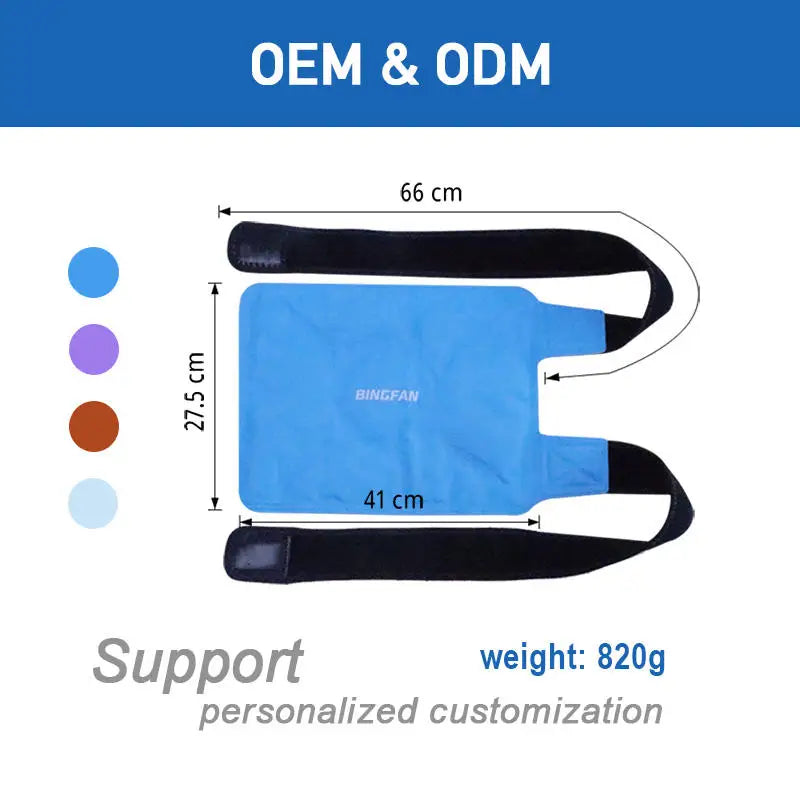 CryoWrap Ice Compression Knee Wrap — Reusable Gel Pack