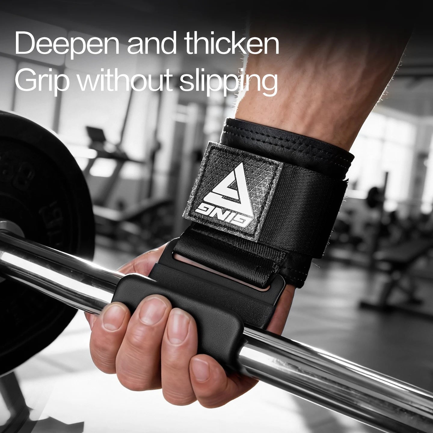 IronHook Lifting Hooks — Wrist Strap Grip Assist