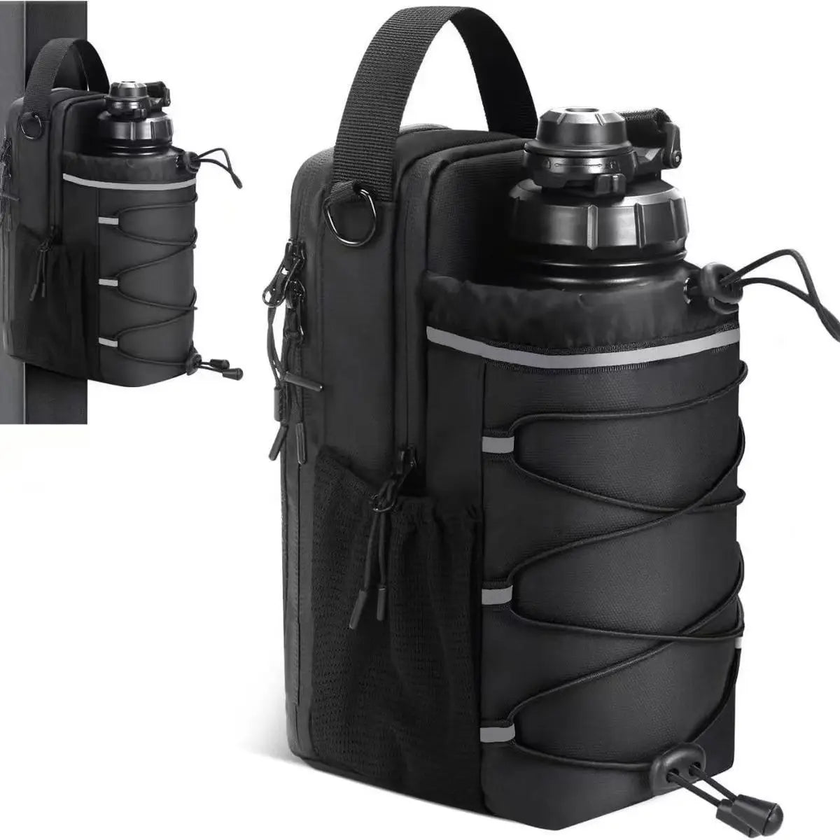 MagLock Magnetic Gym Water Bottle Sling Bag