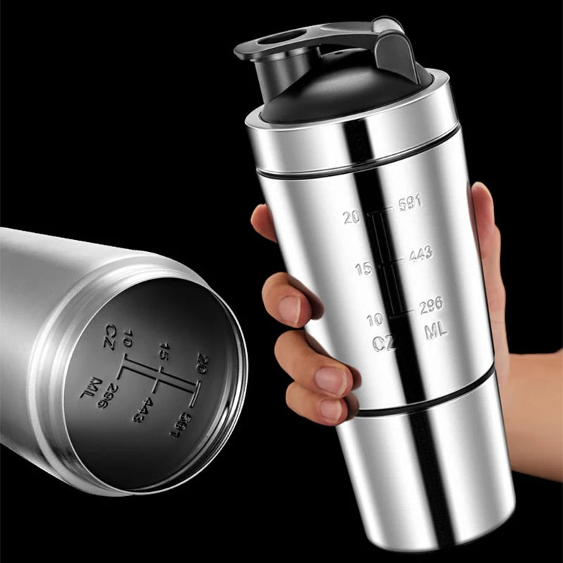 StormShaker Stainless Steel Protein Shaker — Insulated