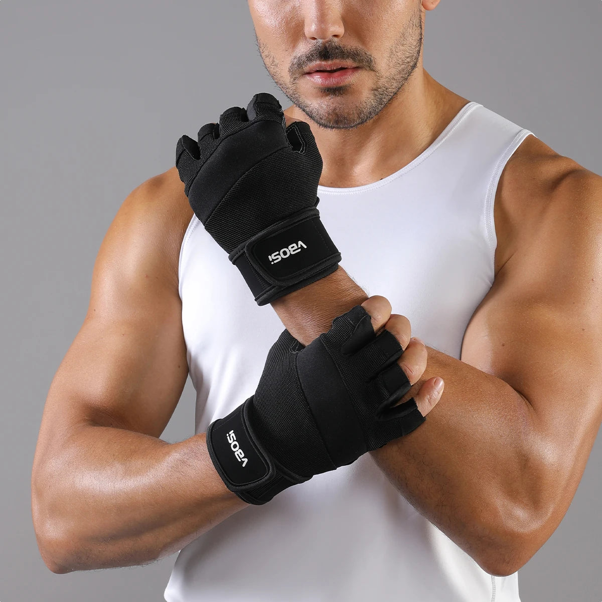 GripForce Gym Gloves — Breathable with Wrist Support