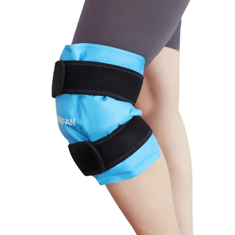 CryoWrap Ice Compression Knee Wrap — Reusable Gel Pack