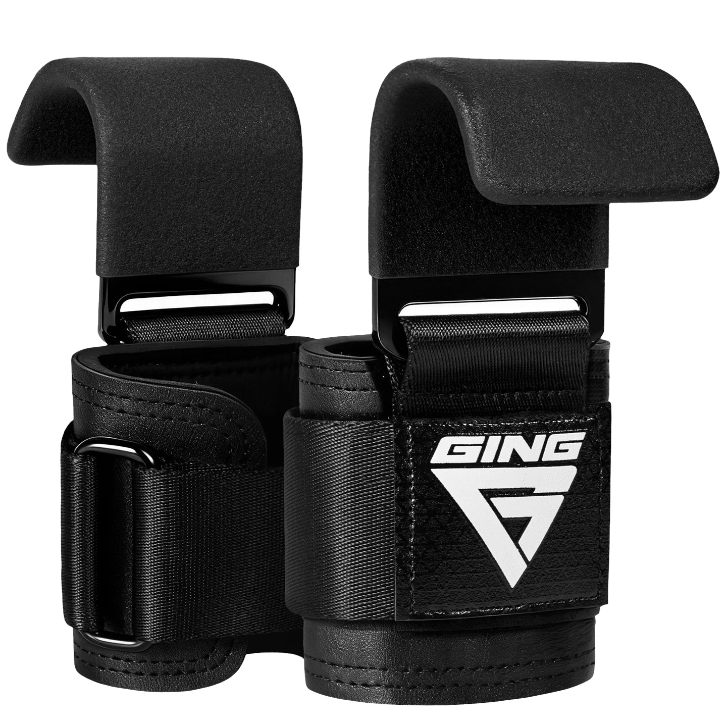 IronHook Lifting Hooks — Wrist Strap Grip Assist
