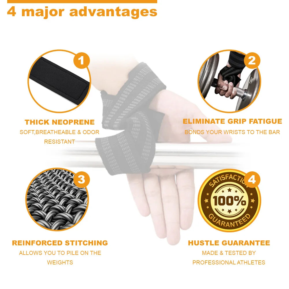 TitanWrap Lifting Wrist Straps — Heavy Duty Pair