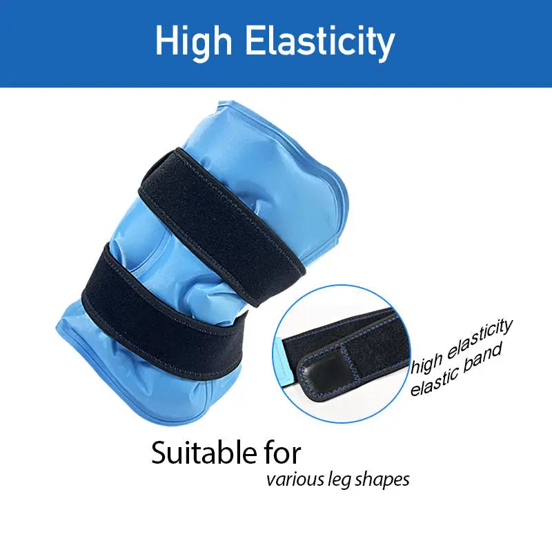 CryoWrap Ice Compression Knee Wrap — Reusable Gel Pack
