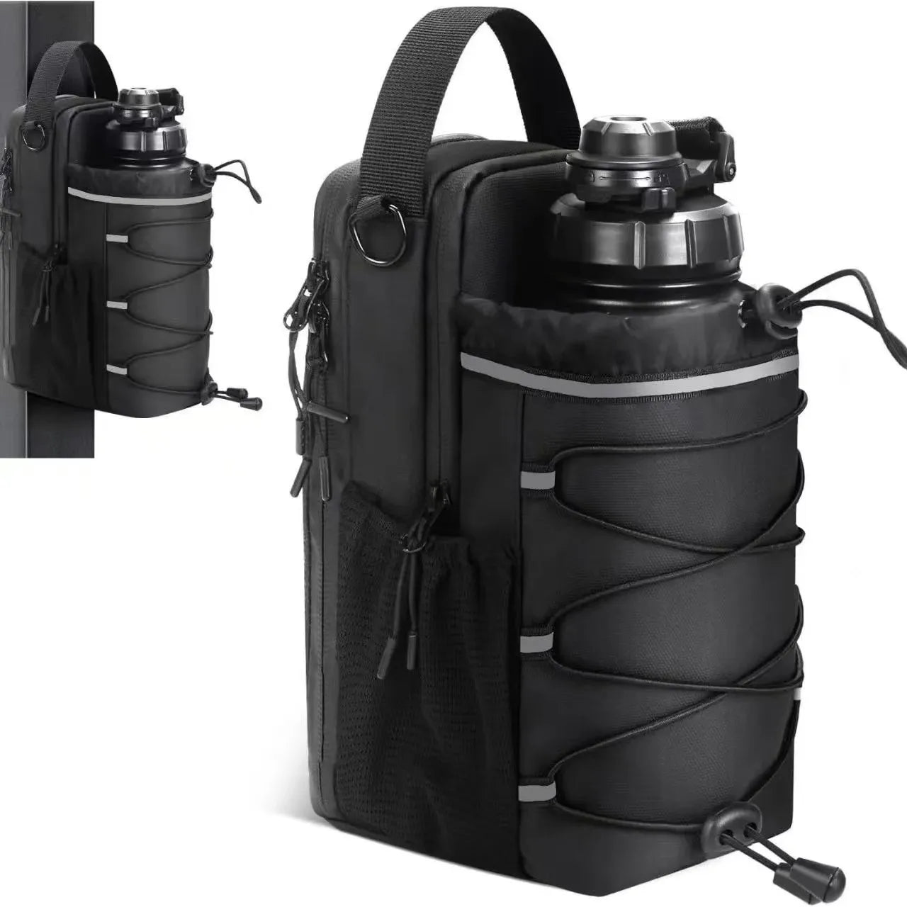MagLock Magnetic Gym Water Bottle Sling Bag