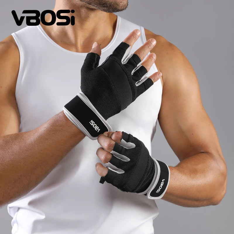 GripForce Gym Gloves — Breathable with Wrist Support