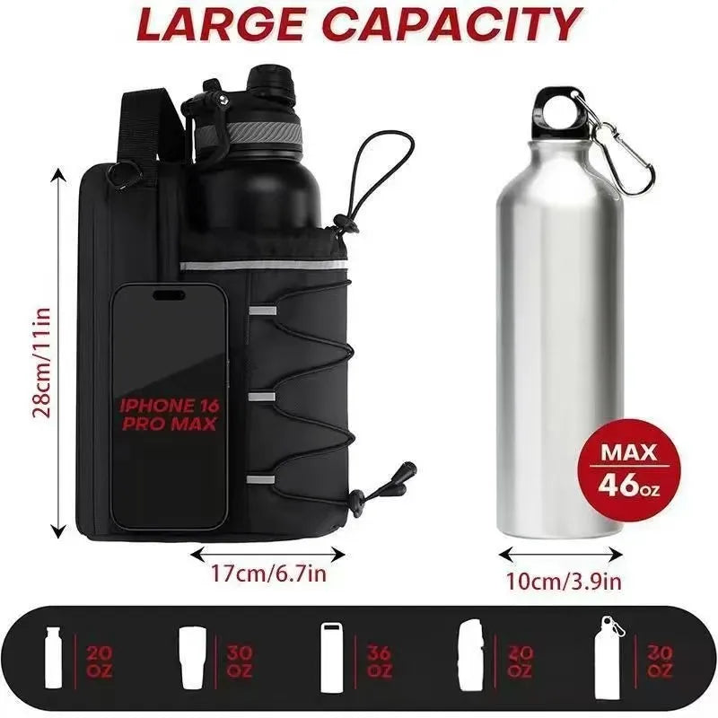 MagLock Magnetic Gym Water Bottle Sling Bag