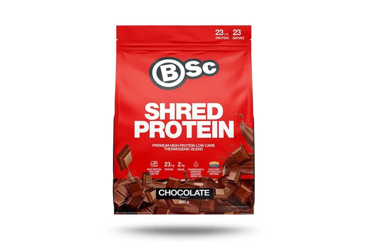 Bsc High Protein Shred Powder Post Workout 23 Serves 800G Chocolate