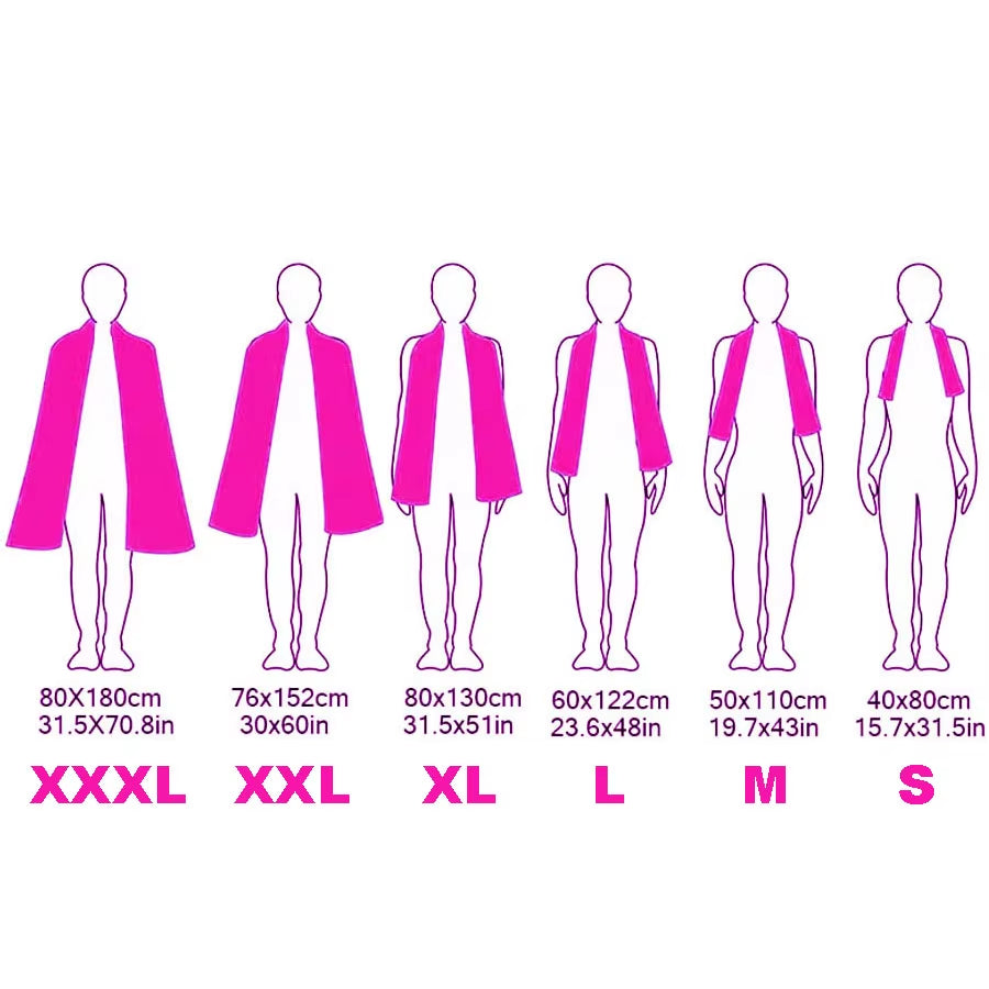 Quick-Drying Sports Towel Swimming Gym Fitness Fast Absorbent Towels Camping Running Swimming Beach Washcloth Towels